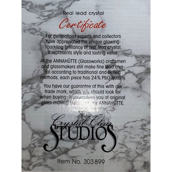 Vintage Crystal Clear Studios Dorsette Lead Crystal Candy Box Dish 7" 770 - Picture 6 of 6